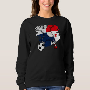 Dabbing Fransk Bulldog Panama Soccer Fläkt Jersey T Shirt