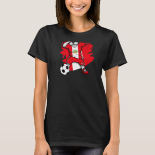 Dabbing Fransk Bulldog Peru Ocer Fläkt Jersey Foo T Shirt