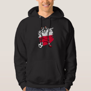Dabbing Fransk Bulldog Poland Ocer Fläkt Jersey F Hoodie
