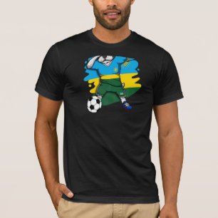 Dabbing Fransk Bulldog Rwanda Ocer Fläkt Jersey F T Shirt