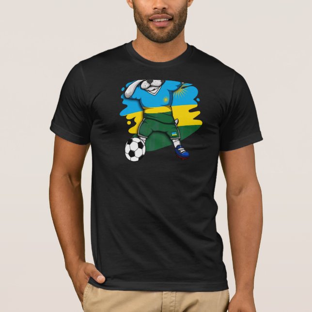 Dabbing Fransk Bulldog Rwanda Ocer Fläkt Jersey F T Shirt (Framsida)