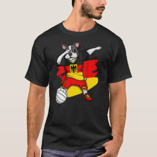 Dabbing Fransk Bulldog Tyskland Volleyball Fläkt J T Shirt