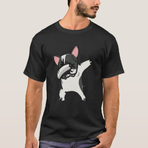 Dabbing Frenchie Fransk Bulldog T Shirt