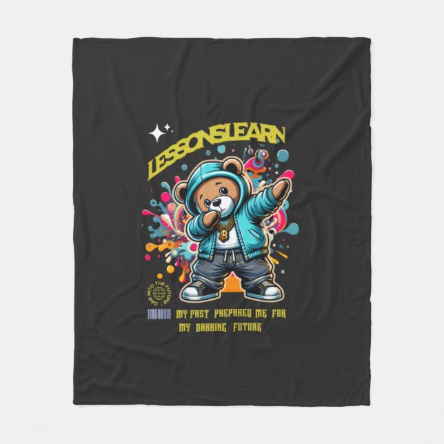 DABBING FUTURE LESSONS LEARN Fleece Blanket (Framsidan)