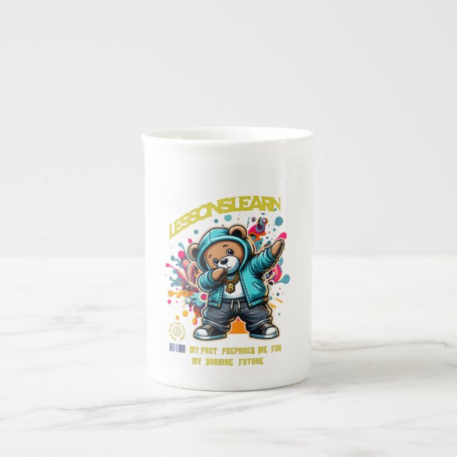 DABBING FUTURE Specialmugg Benporslin Mugg (Framsidan)