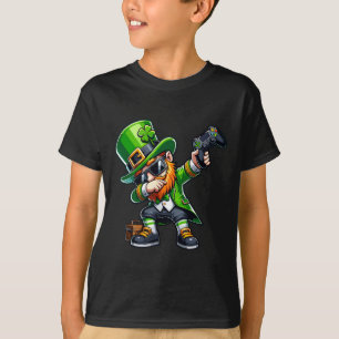 Dabbing Gamer Leprechaun Dab Dance St Pattys St Pa T Shirt