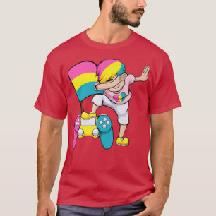 Dabbing Gamer LGBT-Q Video-match Controller Pansex T Shirt