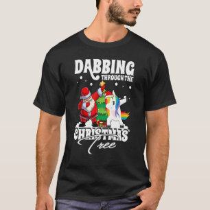 Dabbing genom Julgran Jultomten Uni T Shirt