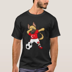 Dabbing German Shepherd Turkey Ocer Fläkt Jersey T Shirt