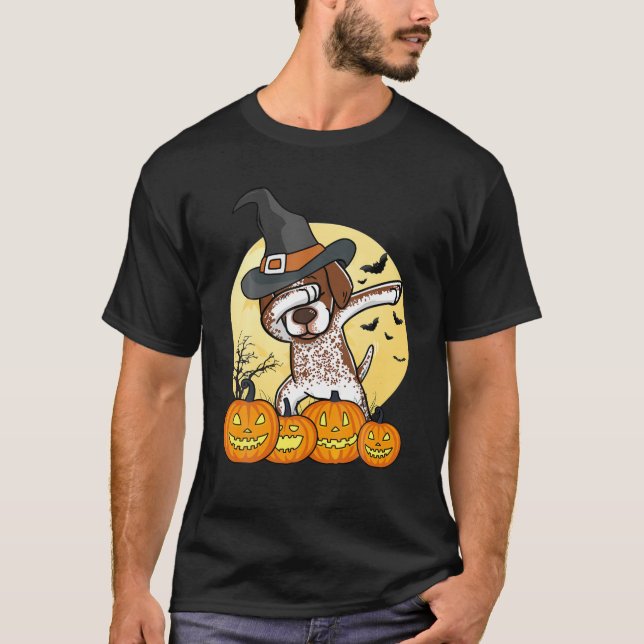 Dabbing German Shorthar Pointer Dab Dance Hallo T Shirt (Framsida)
