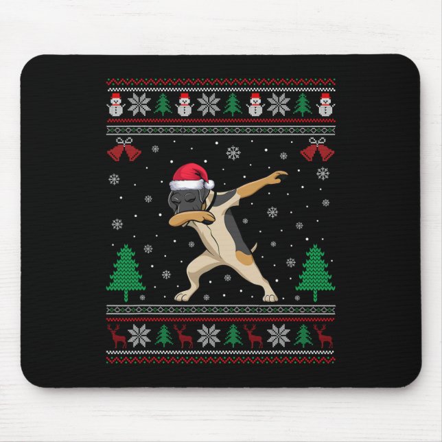 Dabbing German Shorthar Pointer Hund Santa Hat C Musmatta (Framsidan)