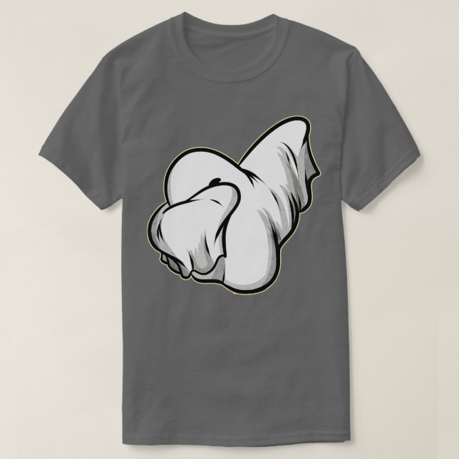 Dabbing Ghost på Halloween T Shirt (Design framsida)