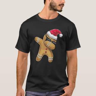 Dabbing Gingerbread Man Christmas Baking T Shirt