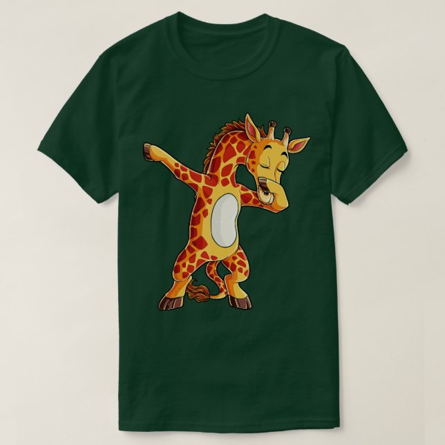 Dabbing Giraffe T Giraffes Funny Dab Dance s Gift Shirt (Design framsida)