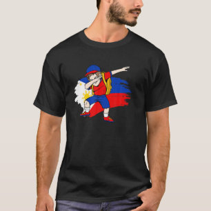Dabbing Girl Pinay Dab Dance Philippine Flagga Fil T Shirt
