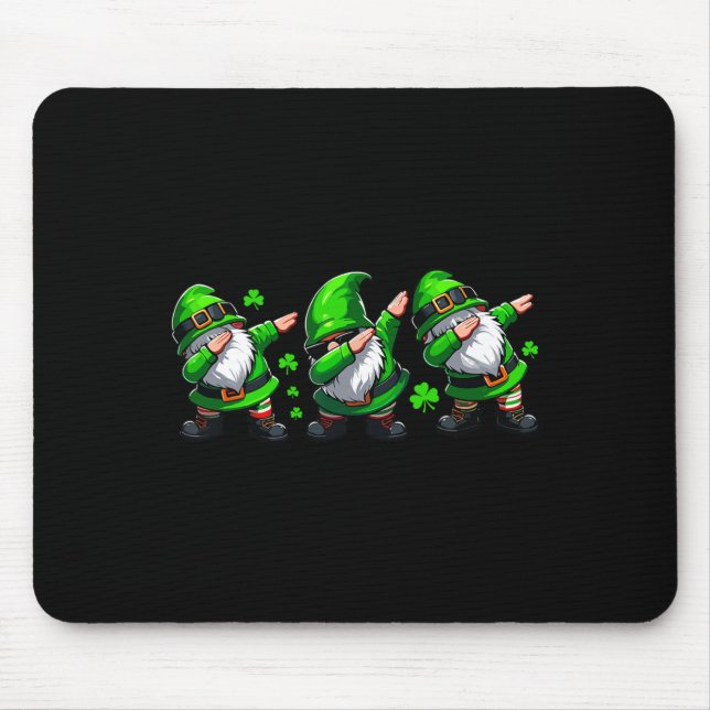 Dabbing Gnomes St. Patricks Day Irish Jig Celebrat Musmatta (Framsidan)