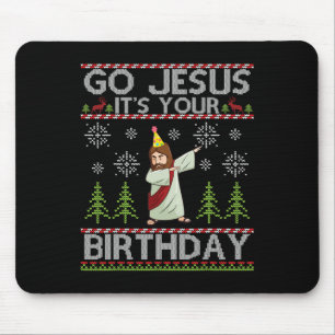 Dabbing Go Jesus Det är din födelsedagshälsning Ch Musmatta