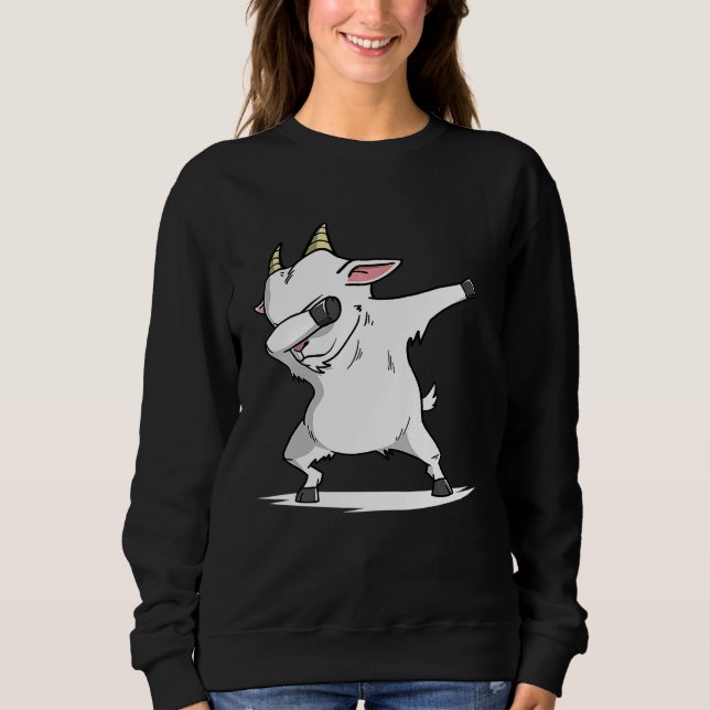 Dabbing Goat Dab Dance Farm Pet Gif T Shirt (Framsida)
