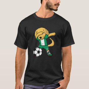Dabbing Golden Retriever Nigeria Ocer Fläkt Jerse T Shirt