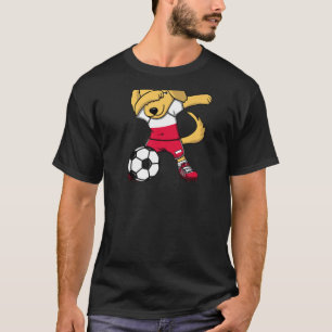 Dabbing Golden Retriever Poland Ocer Fläkt Jersey T Shirt