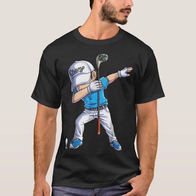 Dabbing Golf for Boys Dab Dance Golfing Golfp T Shirt (Framsida)
