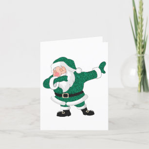 Dabbing Grönt Jultomten ROLIGT HELGDAG JULAFTON Helgkort