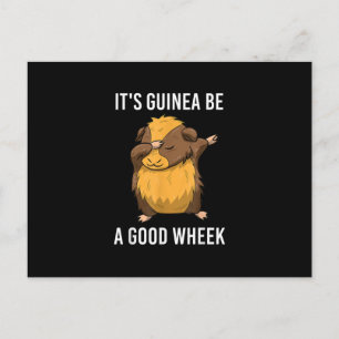 Dabbing Guinea Gris dess Guinea är en Bra Vykort
