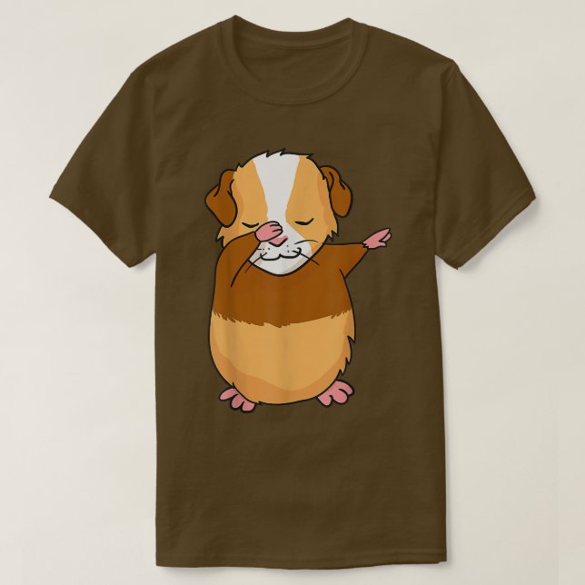 Dabbing Guinea Gris Funny Dab Gift T Shirt (Design framsida)
