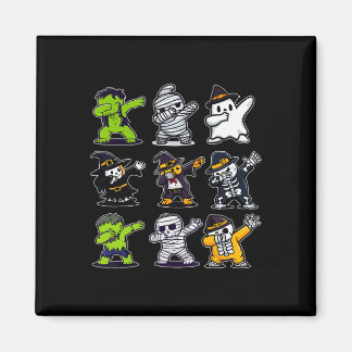 Dabbing Halloween Boys Skeleton Zombie Scary Pumpk Magnet