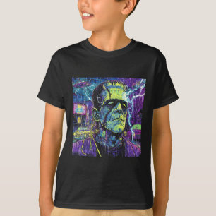 Dabbing Halloween Skeleton Boys Trick Treat Funny T Shirt