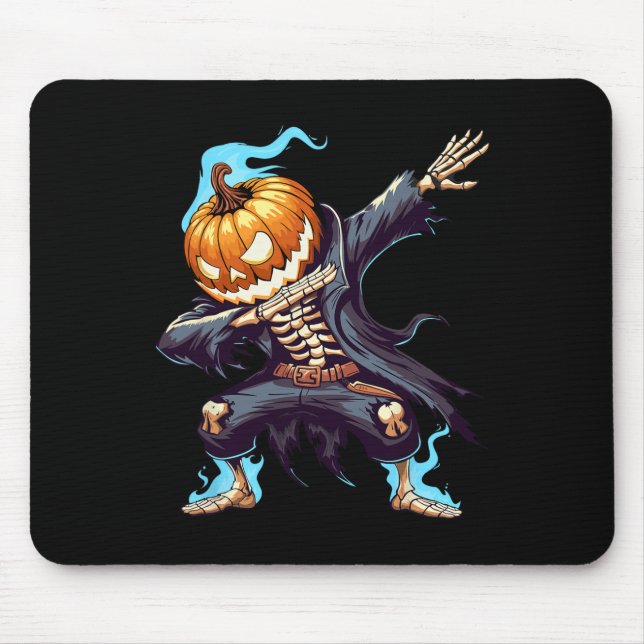 Dabbing Halloween Skeleton Monster Dab Spooky Boys Musmatta (Framsidan)