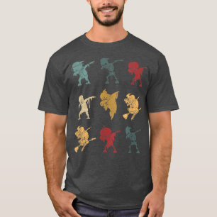 Dabbing Halloween Skeleton Zombie Ghost Witch Scar T Shirt