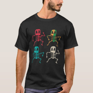 Dabbing Halloween Skeleton Zombie Scary Pumpkin Da T Shirt