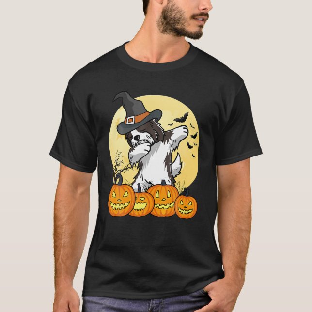 Dabbing Havanese Dab Dance Rolig hund Halloween Gi T Shirt (Framsida)