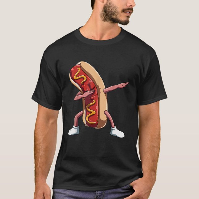 Dabbing Hett Hund Dab Hett Hundälskares National H T Shirt (Framsida)