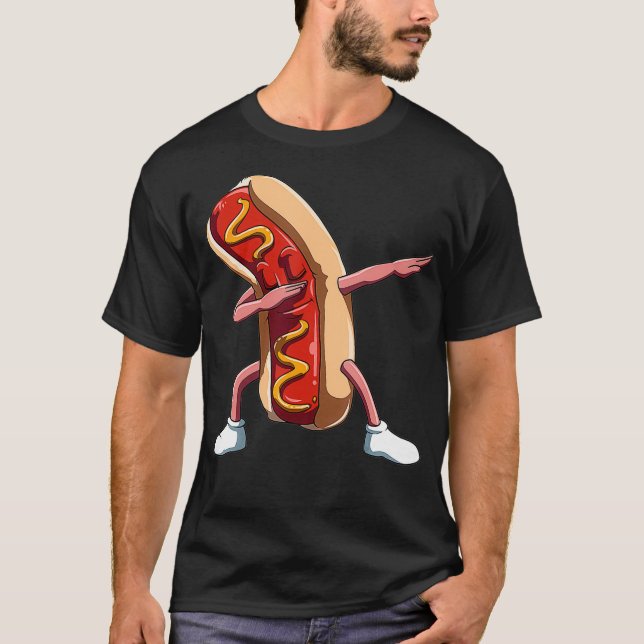 Dabbing Hett Hund Dab Hett Hundälskares National H T Shirt (Framsida)