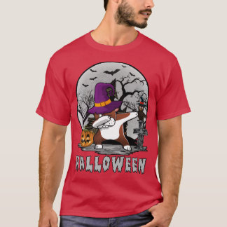 Dabbing Hund Halloween Boston Terrier Hund Dab Hat T Shirt