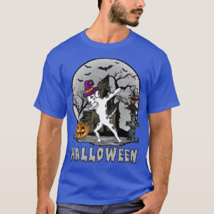 Dabbing Hund Halloween Dalmatian Dab Hat Witch Cos T Shirt