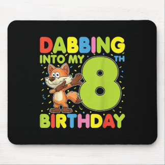 Dabbing in i min åttonde födelsedag, åtta år gamma musmatta