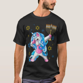 Dabbing Jewnicorn Jewish Unicorn Hanukkah T Shirt