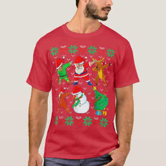 Dabbing jul Ugly Julafton Sweater Santa Dab Squa T Shirt