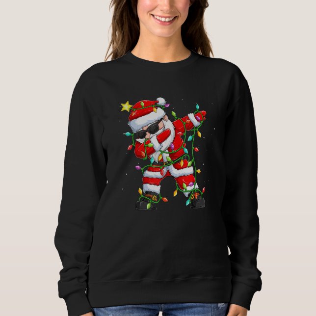 Dabbing Jultomten Funny jul Dab Dance Kärlek T Shirt (Framsida)