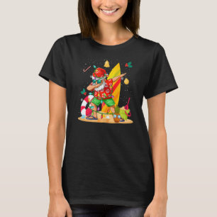 Dabbing Jultomten Hawaiian Surfer jul i J T Shirt