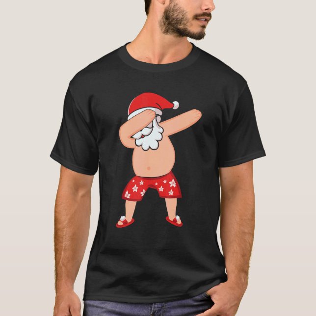 Dabbing jultomten i juli, sommaruppehåll t shirt (Framsida)