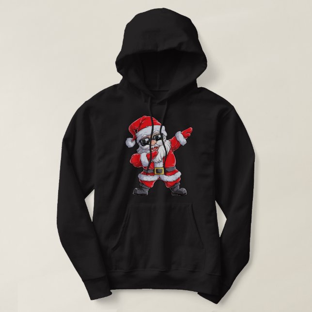 Dabbing Jultomten jul Boys Manar Funny Julafton  Hoodie (Design framsida)