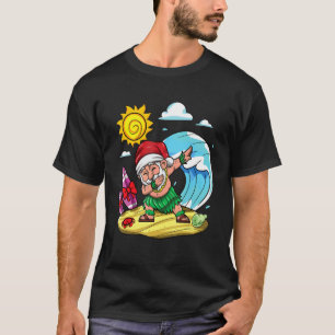 Dabbing Jultomten jul i juli Julafton Beach V T Shirt