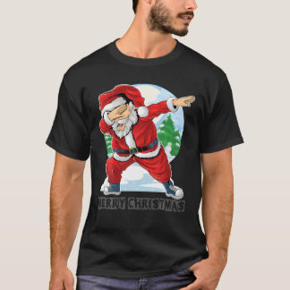 Dabbing Jultomten jul Kids Boys Girls Dab T Shirt