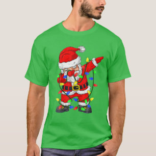 Dabbing Jultomten jul Kids Boys Girls Dab T Shirt