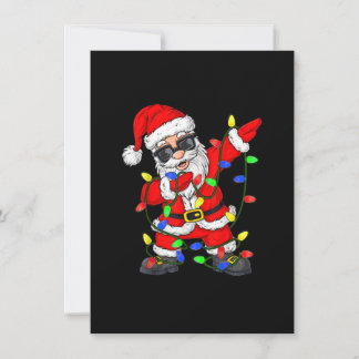 Dabbing Jultomten Julgran Ljus Boys Kid Inbjudningar
