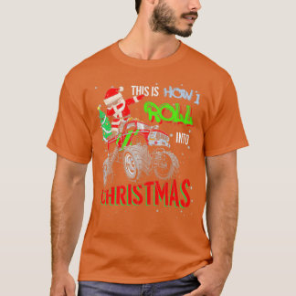 Dabbing Jultomten Monster Lastbil Boys jul X T Shirt